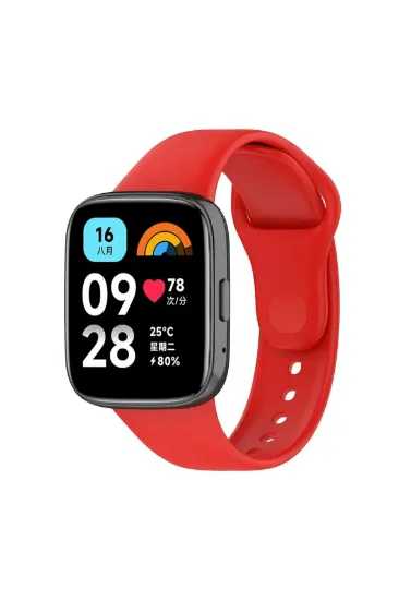 Newface Xiaomi Redmi Watch 3 Active Klasik Kordon - Kırmızı resmi