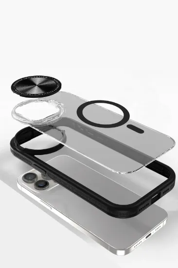 Newface iPhone 11 Kılıf Teleskop Lens Magsafe Silikon Kapak - Derin Mor resmi