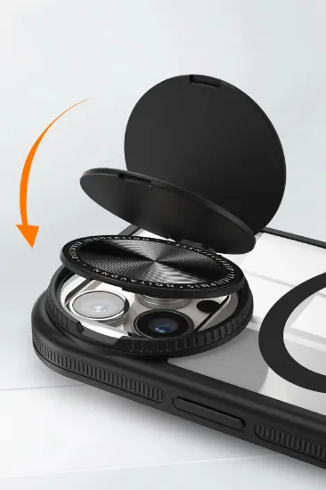 Newface iPhone 11 Kılıf Teleskop Lens Magsafe Silikon Kapak - Derin Mor resmi