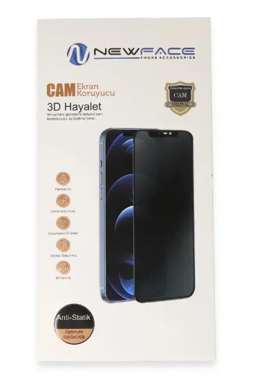 Newface Tecno Spark 20 3D Antistatik Hayalet Cam Ekran Koruyucu resmi