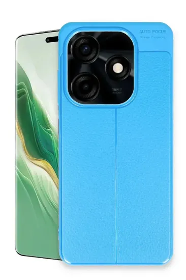 Newface Tecno Spark Go 2024 Kılıf Auto Focus Kapak - Mavi resmi