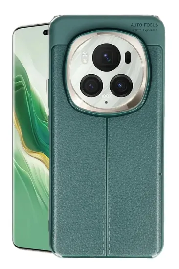 Newface Huawei Honor Magic 6 Pro Kılıf Auto Focus Kapak - Koyu Yeşil resmi