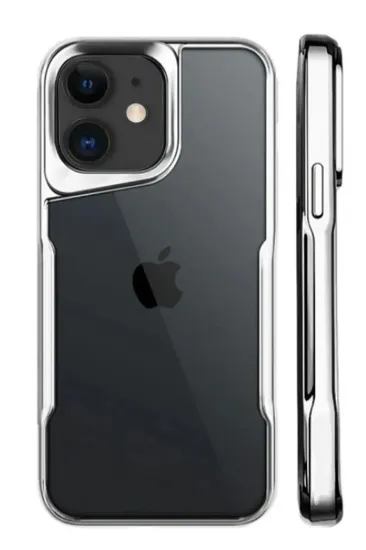 Newface iPhone 11 Kılıf Boyi Silikon Kapak - Gümüş resmi