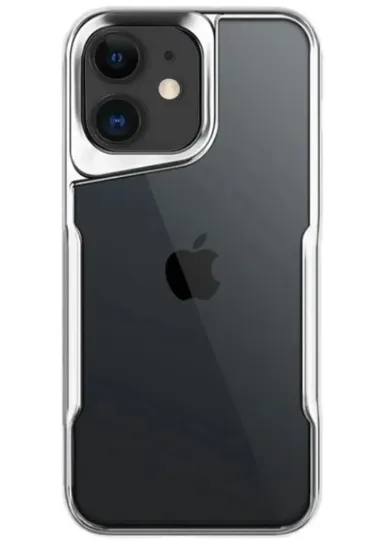 Newface iPhone 11 Kılıf Boyi Silikon Kapak - Gümüş resmi