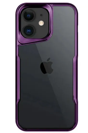 Newface iPhone 11 Kılıf Boyi Silikon Kapak - Derin Mor resmi