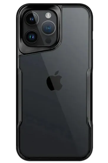 Newface iPhone 14 Pro Max Kılıf Boyi Silikon Kapak - Siyah resmi