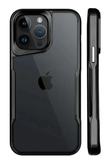 Newface iPhone 15 Pro Kılıf Boyi Silikon Kapak - Siyah resmi