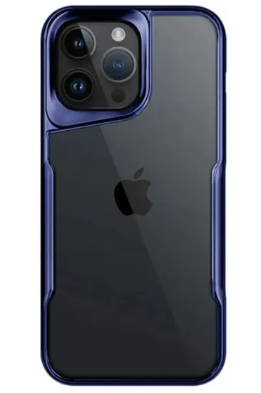 Newface iPhone 15 Pro Max Kılıf Boyi Silikon Kapak - Lacivert resmi