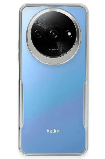 Newface Xiaomi Redmi A3 4G Kılıf Boyi Silikon Kapak - Gümüş resmi