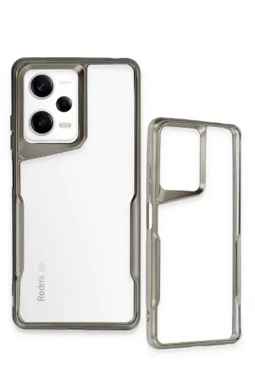 Newface Xiaomi Redmi Note 12 Pro 5G Kılıf Boyi Silikon Kapak - Siyah resmi