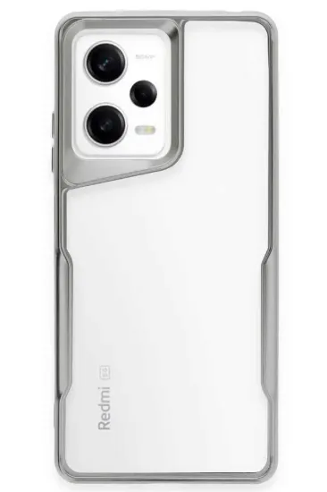 Newface Xiaomi Redmi Note 12 Pro 5G Kılıf Boyi Silikon Kapak - Gümüş resmi