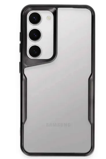 Newface Samsung Galaxy S23 Kılıf Boyi Silikon Kapak - Siyah resmi