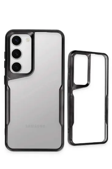 Newface Samsung Galaxy S23 Kılıf Boyi Silikon Kapak - Siyah resmi