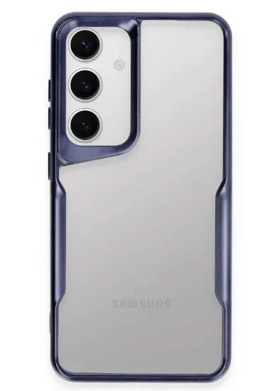Newface Samsung Galaxy S24 Kılıf Boyi Silikon Kapak - Lacivert resmi