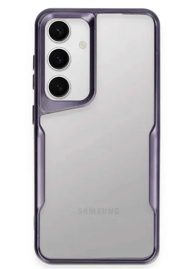 Newface Samsung Galaxy S24 Kılıf Boyi Silikon Kapak - Derin Mor resmi