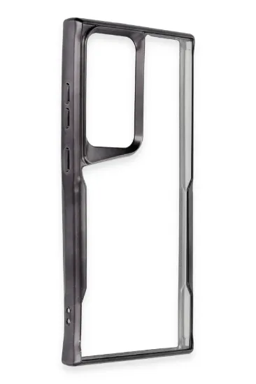 Newface Samsung Galaxy S24 Ultra Kılıf Boyi Silikon Kapak - Siyah resmi