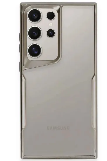 Newface Samsung Galaxy S24 Ultra Kılıf Boyi Silikon Kapak - Titan Gri resmi
