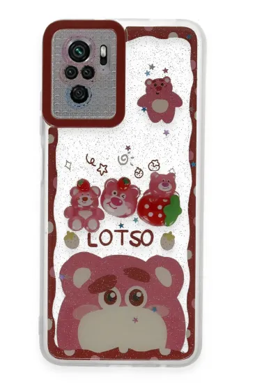 Newface Xiaomi Redmi Note 10 Kılıf Sweet Desenli Silikon Kapak - Pembe resmi