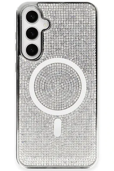 Newface Samsung Galaxy S23 Kılıf Diamond Magsafe Kapak - Rainbow resmi