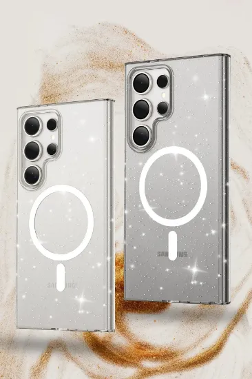 Newface Samsung Galaxy S23 FE Kılıf Glow Magsafe Kapak - Siyah resmi