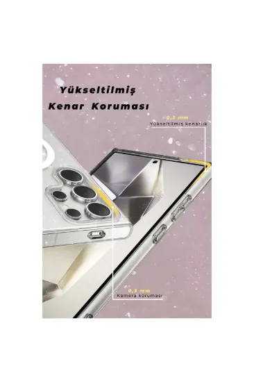 Newface Samsung Galaxy S23 FE Kılıf Glow Magsafe Kapak - Siyah resmi