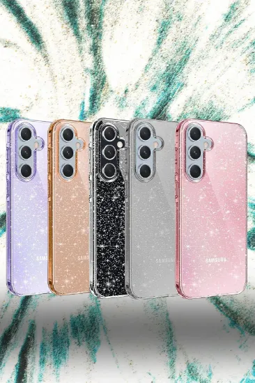 Newface Samsung Galaxy A05S Kılıf Glow Kapak - Siyah resmi