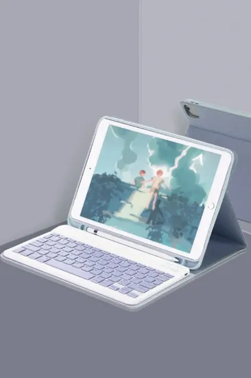 Newface iPad 2022 10.9 (10.nesil) Kılıf KC01 Smart Klavyeli Tablet Kılıfı - Lacivert resmi