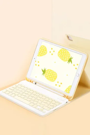 Newface iPad 2022 10.9 (10.nesil) Kılıf KC01 Smart Klavyeli Tablet Kılıfı - Sarı resmi