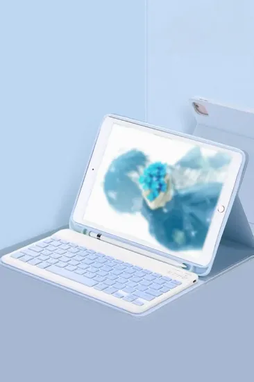 Newface Samsung Galaxy Tab A9 Kılıf KC01 Smart Klavyeli Tablet Kılıfı - Mavi resmi