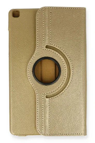 Newface Samsung Galaxy Tab A9 Kılıf 360 Tablet Deri Kılıf - Gold resmi