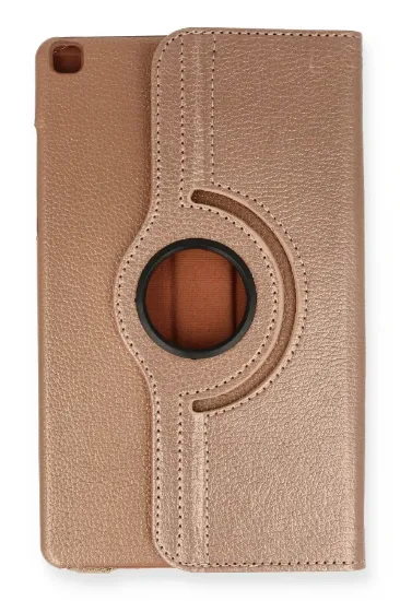 Newface Samsung Galaxy Tab A9 Kılıf 360 Tablet Deri Kılıf - Rose Gold resmi