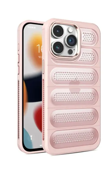 Newface iPhone 15 Pro Kılıf Airmax Silikon Kapak - Pembe resmi