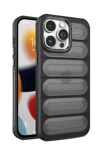 Newface iPhone 15 Pro Max Kılıf Airmax Silikon Kapak - Siyah resmi