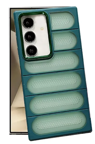 Newface Samsung Galaxy S24 Plus Kılıf Airmax Silikon Kapak - Koyu Yeşil resmi