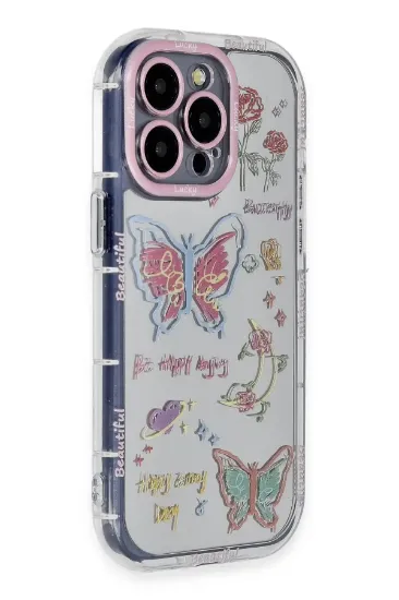 Newface iPhone 14 Pro Max Kılıf Reflexion Desenli Kapak - Desen 8 resmi