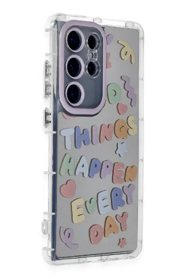 Newface Samsung Galaxy S24 Ultra Kılıf Reflexion Desenli Kapak - Desen 7 resmi