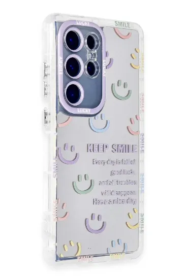 Newface Samsung Galaxy S23 Ultra Kılıf Reflexion Desenli Kapak - Desen 2 resmi