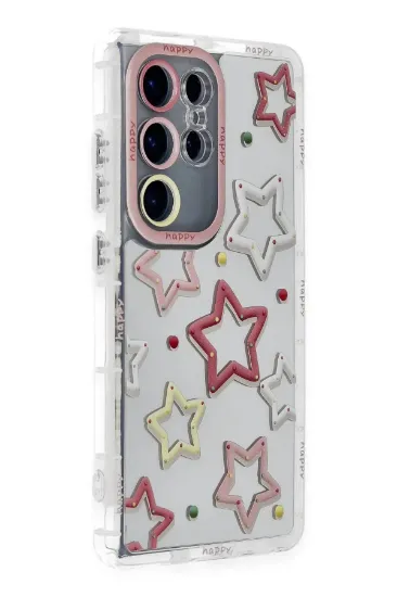 Newface Samsung Galaxy S23 Ultra Kılıf Reflexion Desenli Kapak - Desen 3 resmi
