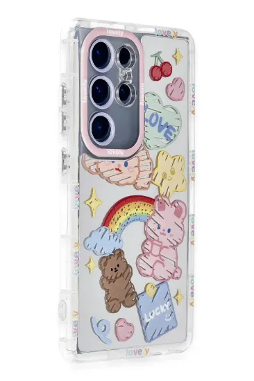 Newface Samsung Galaxy S23 Ultra Kılıf Reflexion Desenli Kapak - Desen 4 resmi