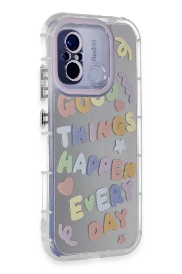 Newface Xiaomi Redmi 12C Kılıf Reflexion Desenli Kapak - Desen 7 resmi