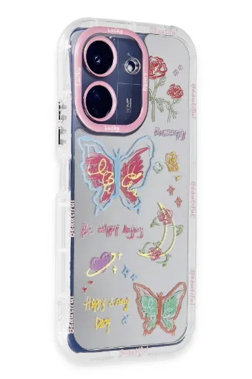 Newface Xiaomi Redmi 13C Kılıf Reflexion Desenli Kapak - Desen 8 resmi