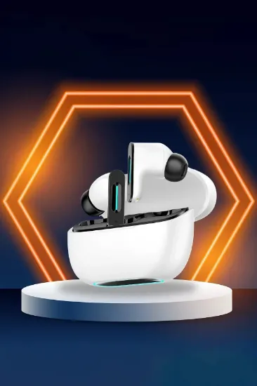 Newface LS-518 Aktif Gürültü Engelleyici Özellikli TWS Airpods Kulaklık - Beyaz-Siyah resmi