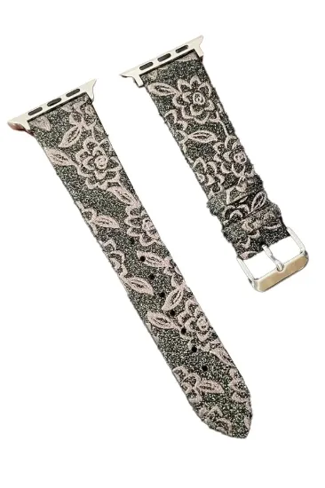 Newface Apple Watch 38mm Creeper Desenli Kordon - Kahverengi resmi