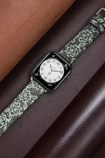 Newface Apple Watch 38mm Creeper Desenli Kordon - Kahverengi resmi