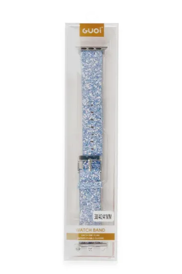 Newface Apple Watch 38mm Starry Taşlı Kordon - Turkuaz resmi