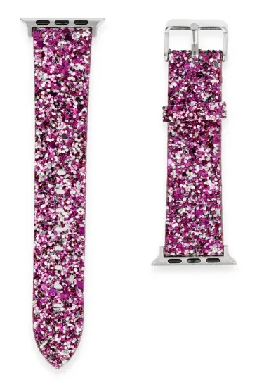 Newface Apple Watch 38mm Starry Taşlı Kordon - Derin Mor resmi