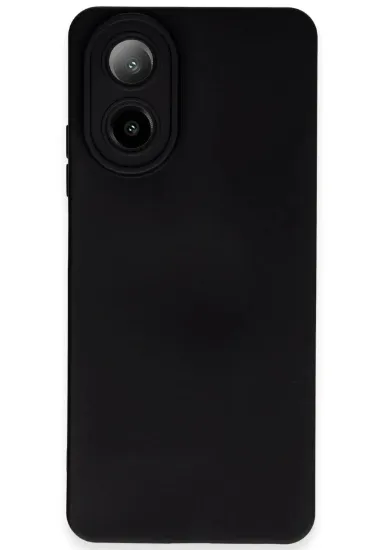 Newface Oppo A38 Kılıf Nano içi Kadife Silikon - Siyah resmi