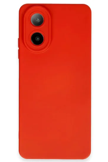 Newface Oppo A38 Kılıf Nano içi Kadife Silikon - Kırmızı resmi
