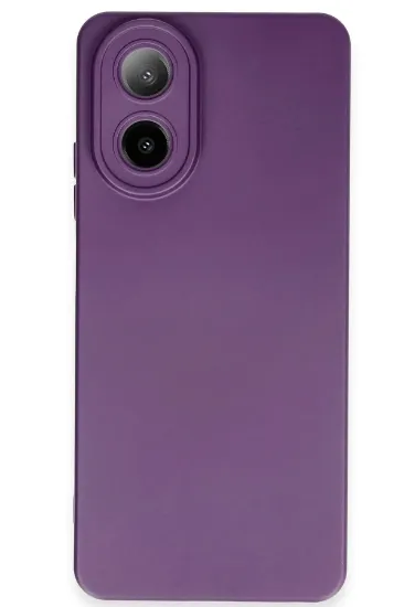 Newface Oppo A38 Kılıf Nano içi Kadife Silikon - Mor resmi
