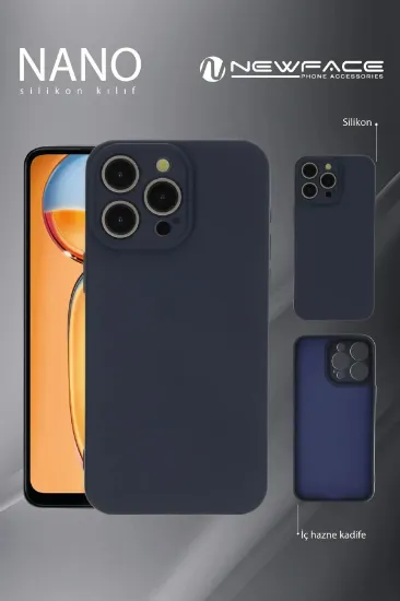 Newface Oppo A38 Kılıf Nano içi Kadife Silikon - Mor resmi